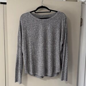 Lucky Brand Heathered Gray Long Sleeve Top